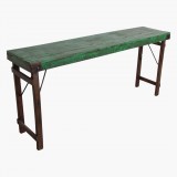 MARKET CONSOL TABLE GREEN - CONSOLES, DESKS